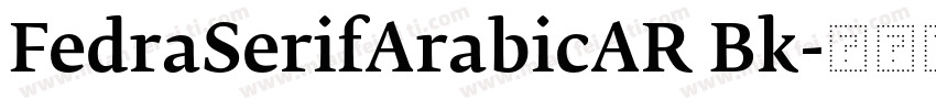 FedraSerifArabicAR Bk字体转换